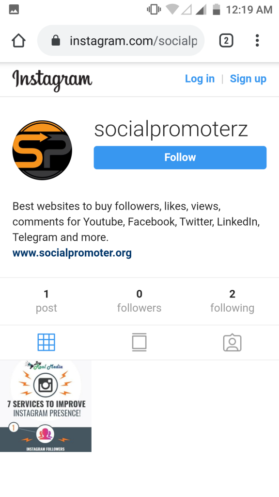 Social Promoter Instagram Reviews Account