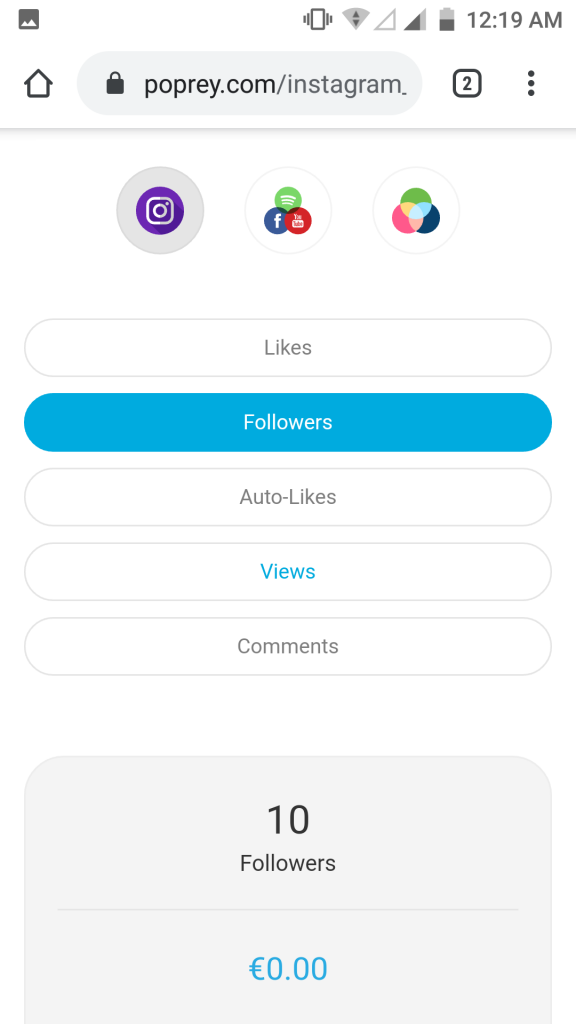 Poprey Review Instagram Followers Likes Auto Likes and Views