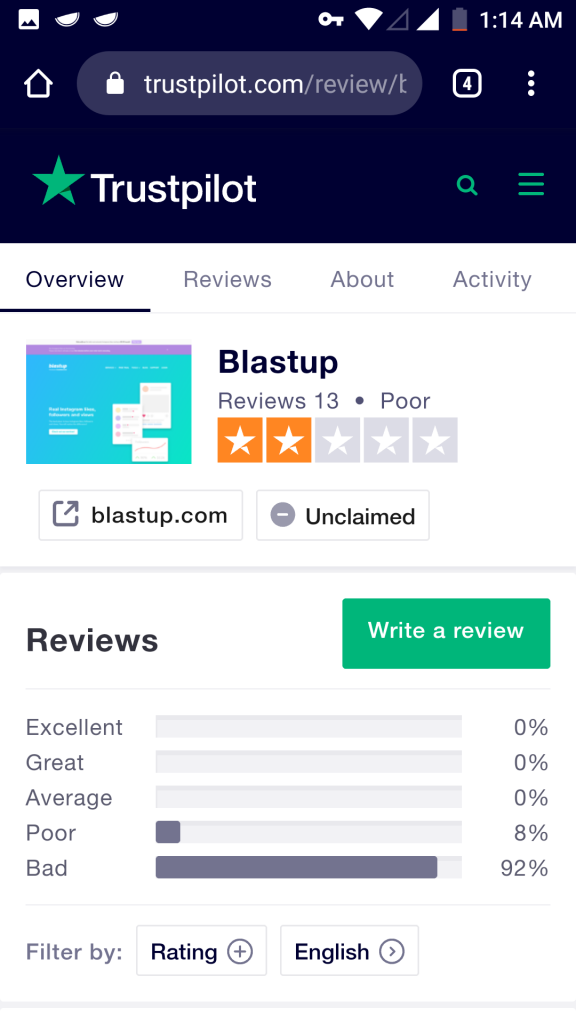 BlastUp Review 2023 - Scam website