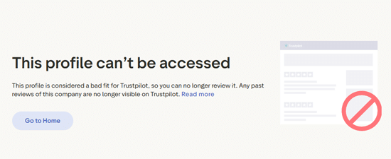 Twesocial suspended TrustPilot page